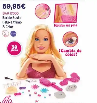 Panre Barbie busto deluxe crimp & color oferta