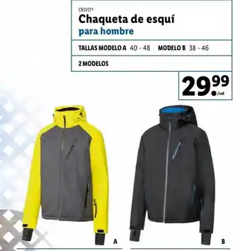 Lidl Crivit chaqueta de esqui para hombre oferta