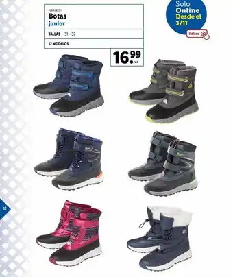 Lidl Pepperts! botas junior oferta