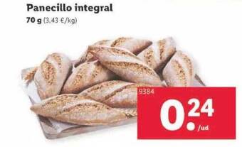 Lidl Panecillo integral oferta