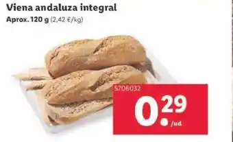 Lidl Viena andaluza integral oferta