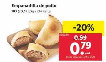 Lidl Empanadilla de pollo oferta