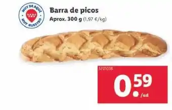 Lidl Barra de picos oferta