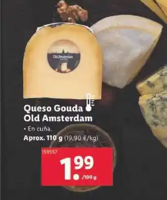 Lidl Queso gouda old amsterdam oferta
