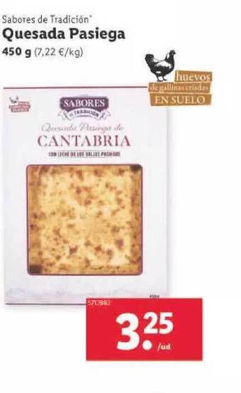 Lidl Sabores de tradición quesada pasiega oferta