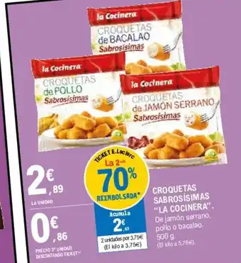 E.Leclerc "La Cocinera" Croquetas Sabrosísimas 500g oferta
