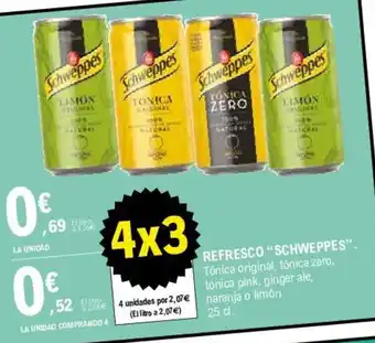 E.Leclerc "Schweppes" Refresco 25cl oferta