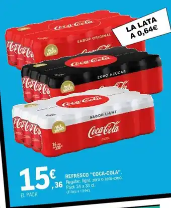 E.Leclerc "Coca-Cola" Refresco 24 x 33cl oferta
