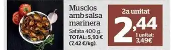 La Sirena Musclos amb salsa marinera safata oferta