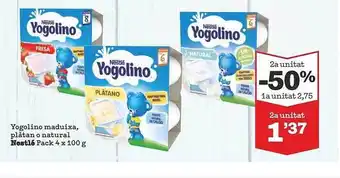 Sorli Yogulino maduixa, platan o natura nestlé oferta
