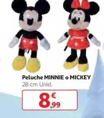Alcampo Peluche minnie o mickey oferta
