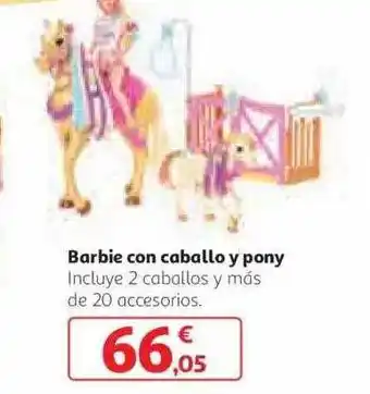 Alcampo Barbie con caballo y pony oferta