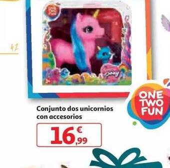 Alcampo Conjunto dos unicornios con accesorios oferta