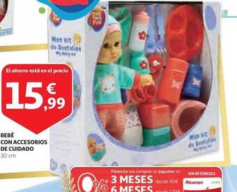 Alcampo Bebé con accesorios de cuidado oferta