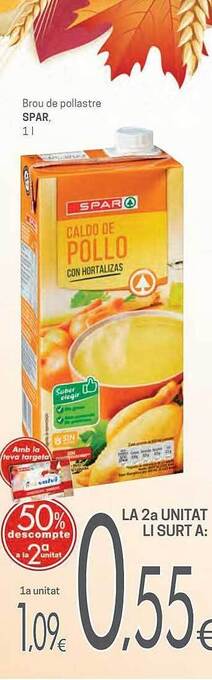 Valvi Supermercats Brou de pollastre spar oferta