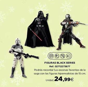 Hipercor Figuras black series oferta