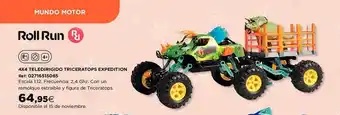 Hipercor 4x4 teledirigido triceratops expedition roll run oferta