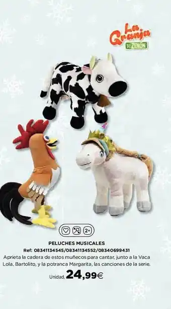 Hipercor Peluches musicales oferta