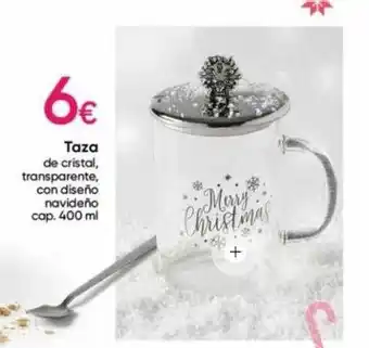 Pepco Taza de cristal transparente oferta