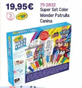 Panre Super set color wonder patrulla canina oferta