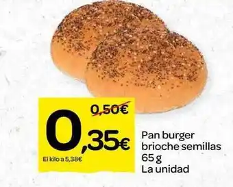 Dialprix Pan burger brioche semillas oferta