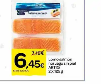 Dialprix Lomo salmón noruego sin piel artiq oferta