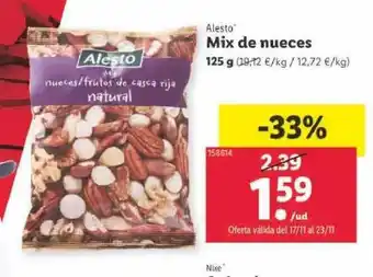 Lidl Alesto mix de nueces oferta