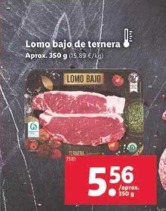 Lidl Lomo bajo de ternera oferta
