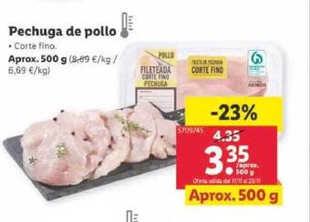 Lidl Pechuga de pollo oferta