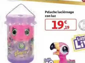 Alcampo Peluche luciérnaga con luz oferta