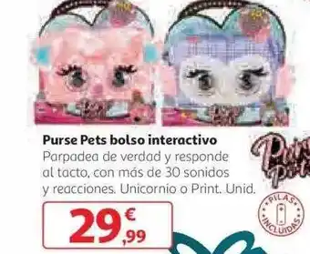 Alcampo Purse pets bolso interactivo oferta