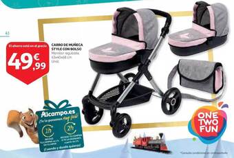 Alcampo Carro de muñeca style con bolso oferta