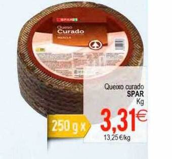 Plenus Supermercados Queixo curado spar kg oferta