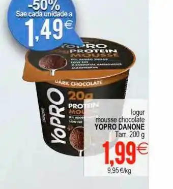 Plenus Supermercados Iogur mousse chocolate yopro danone oferta