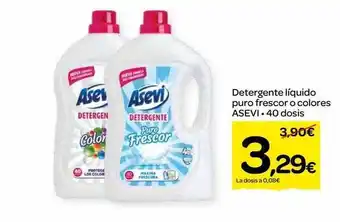 Dialprix Detergente líquido puro frescor colores asevi 40 dosis oferta