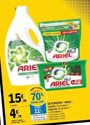 E.Leclerc "Ariel" Detergent Liquido, Cápsulas oferta
