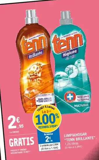 E.Leclerc "Tenn Brillante " Limpiahogar 1,25L oferta