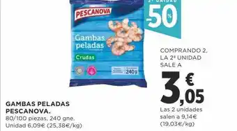 Supercor 2a unidad -50% gambas peladas pescanova oferta