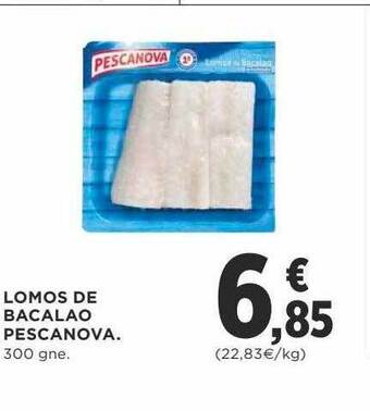 Supercor Lomos de bacalao pescanova oferta