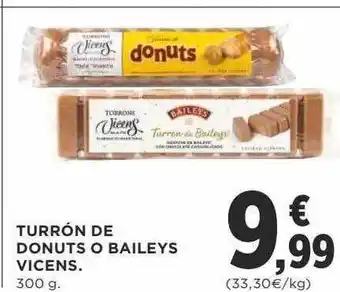 Supercor Turrón de donuts o baileys vicens oferta