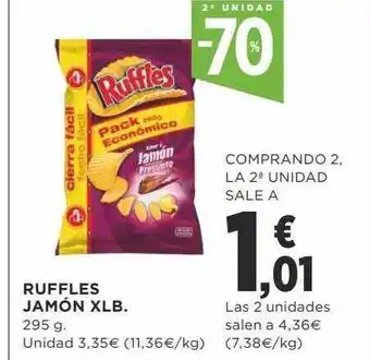 Supercor 2a unidad -70% ruffles jamón xlb oferta