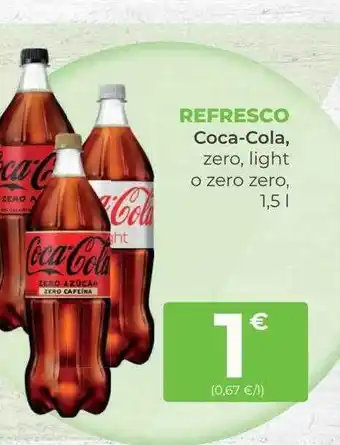 SPAR Gran Canaria Refresco coca-cola zero light o zero zero oferta