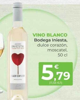 SPAR Gran Canaria Vino blanco bodega iniesta dulce corazón moscatel oferta