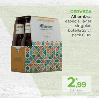SPAR Gran Canaria Cerveza alhambra oferta