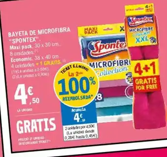 E.Leclerc "Spontex" Bayeta De Microfibia oferta