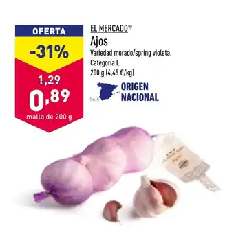 ALDI Ajos 200g oferta