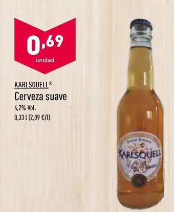 ALDI karlsquell Cerveza suave 0,33L oferta