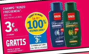 E.Leclerc "Kerzo Frecuencia" Champú 400ml oferta