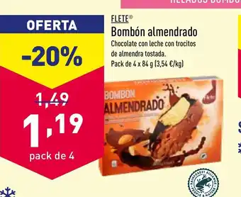 ALDI Flete Bombón almendrado 4x85g oferta