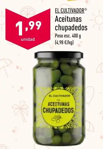 ALDI El Cultivadora Aceitunas chupadedos 400g oferta
